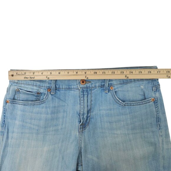 Lucky Brand Sweet N Low Boot Cut Jeans Womens 14 Light Wash Distressed Denim - Picture 3 of 15